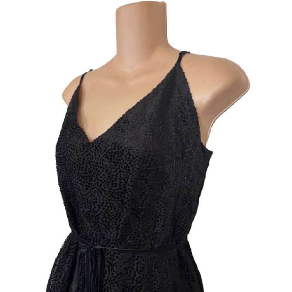 BB Dakota Women's V-Neck Dress XS NWT Black Velvet - Picture 3 of 5